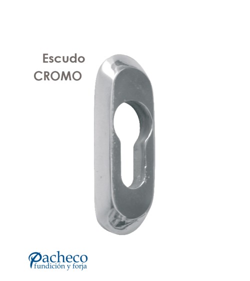 Bocallave de latón cromado para puertas interiores y de entrada