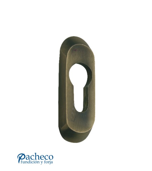 Bocallave decorativo patinado para puertas rústicas y clásicas