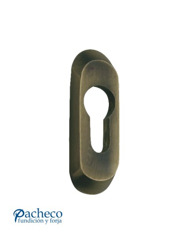 Bocallave decorativo patinado para puertas rústicas y clásicas