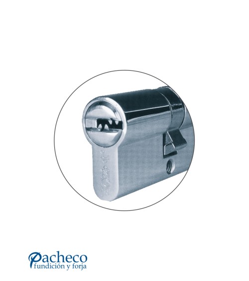 Bombillo de seguridad europerfil con leva corta para cerraduras de alta protección