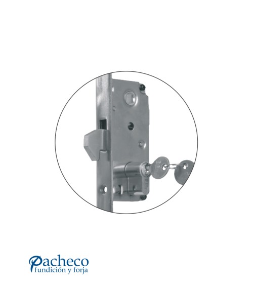 Cerradura de gancho 50 mm para puerta corredura