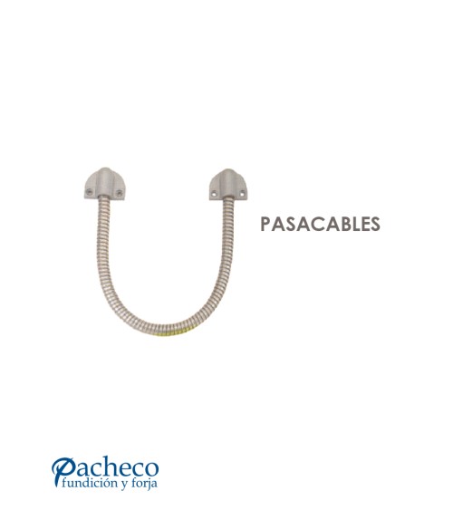 Pasacables metálico flexible para puertas metálicas y automatismos