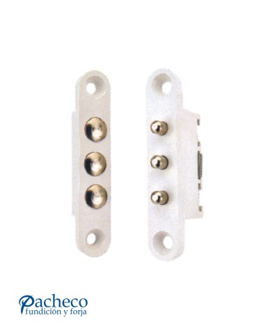 Conector eléctrico multiborne para puertas metálicas y sistemas de cierre