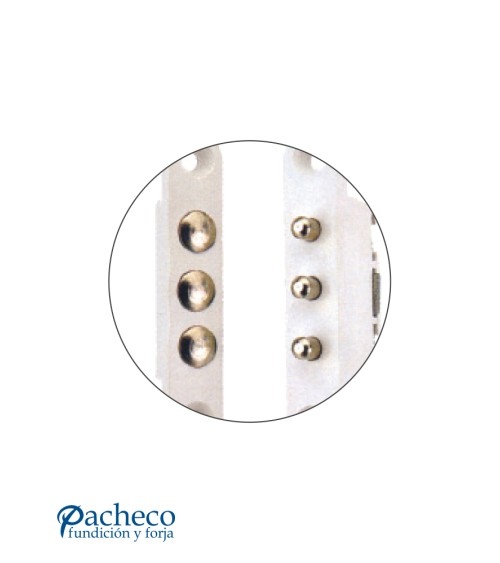 Conector eléctrico multiborne para puertas metálicas y sistemas de cierre