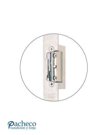 Cerradero automático metálico para cerraduras de puertas metálicas