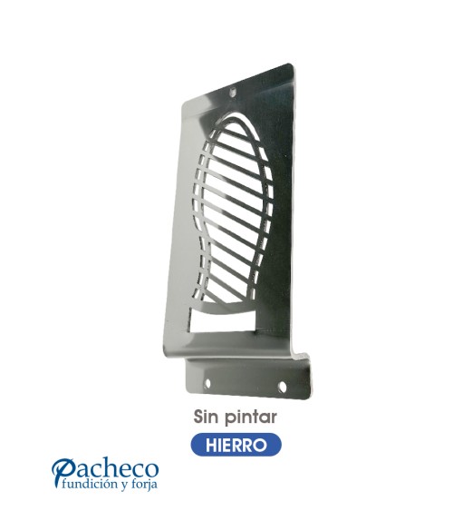 Pisón de hierro en bruto con diseño de huella para puertas metálicas