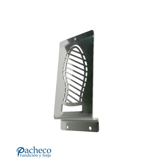 Pisón de acero inoxidable satinado con huella para puertas interiores