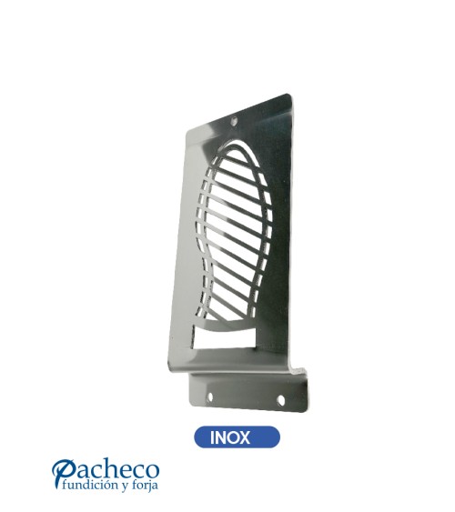 Pisón de acero inoxidable satinado con huella para puertas interiores