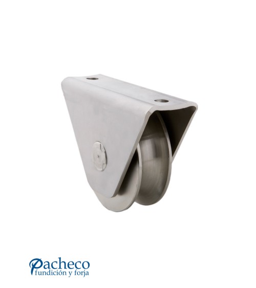 Polea Canal "U" 20 mm con caja para puerta corredera