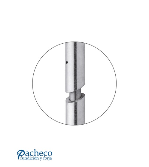 Pernio torneado deslizante para puerta metálica