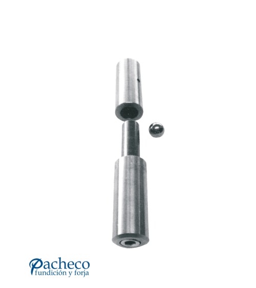 Pernio torneado deslizante para puerta metálica