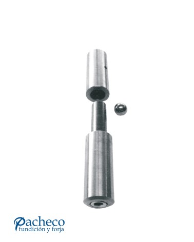 Pernio torneado deslizante para puerta metálica