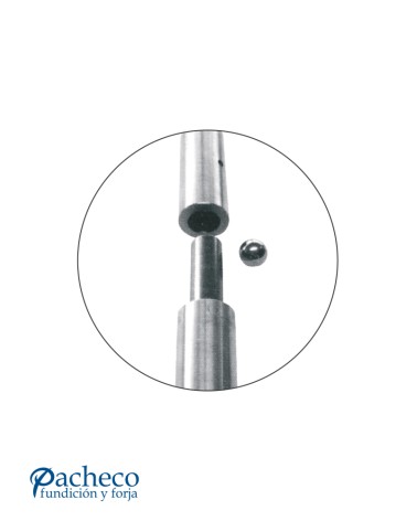 Pernio torneado deslizante para puerta metálica