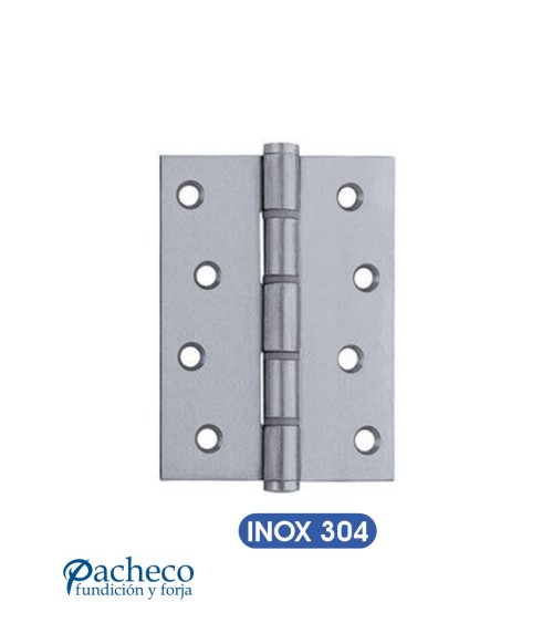 Bisagra para tornillar con rodamiento de Inodiable AISI304 para puerta metálica