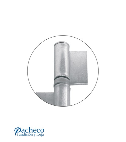 Pernio de pala con rodamiento axial para puerta metálica