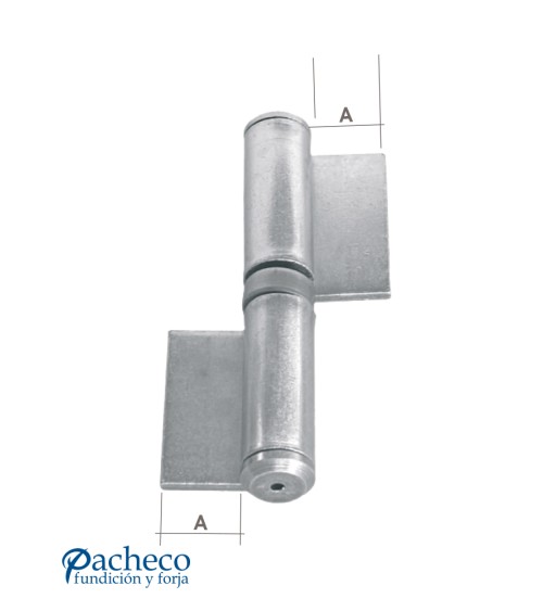 Pernio de pala con rodamiento axial para puerta metálica