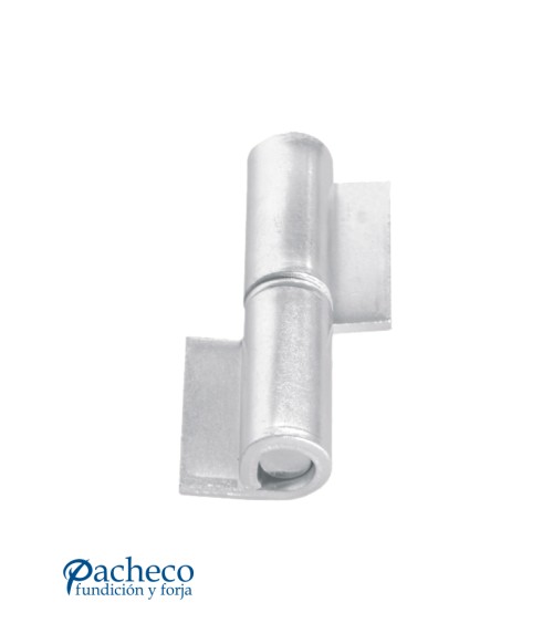 Pernio de pala cincado para puerta metálica