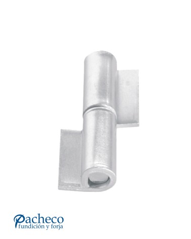 Pernio de pala cincado para puerta metálica