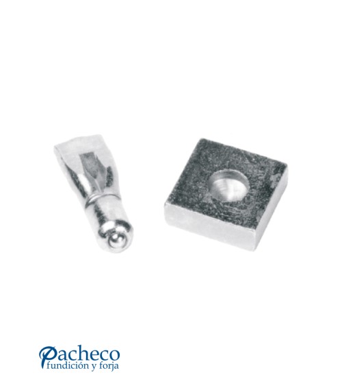 Pernio Inferior con Bola para Puertas Metálicas de Paso, Cancelas o Portones