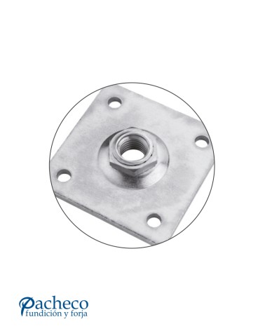 Placa para Bisagra Regulable de Puerta de Cancela