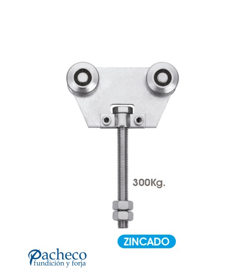 Rollapar doble U-40 E300 para puerta corredera colgada