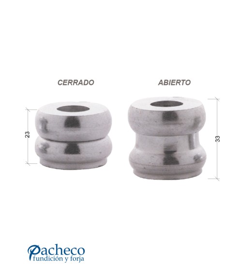 Separador Galvanizado Fijo para Rejas y Barandillas