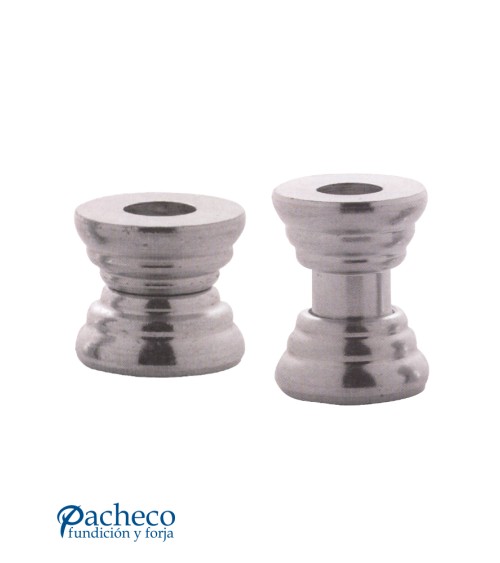 Separador Regulable Galvanizado con Rosa Interior para Rejas