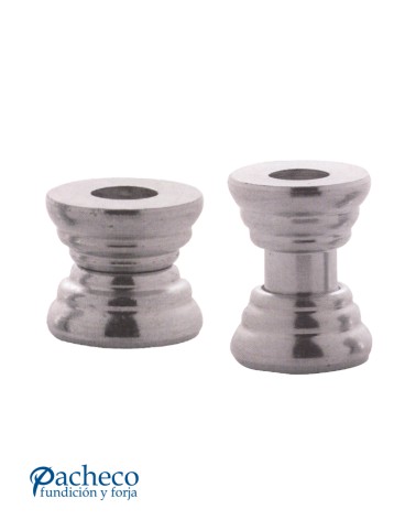 Separador Regulable Galvanizado con Rosa Interior para Rejas