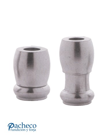 Separador Galvanizado Ajustable con Rosa Interior para Barandillas