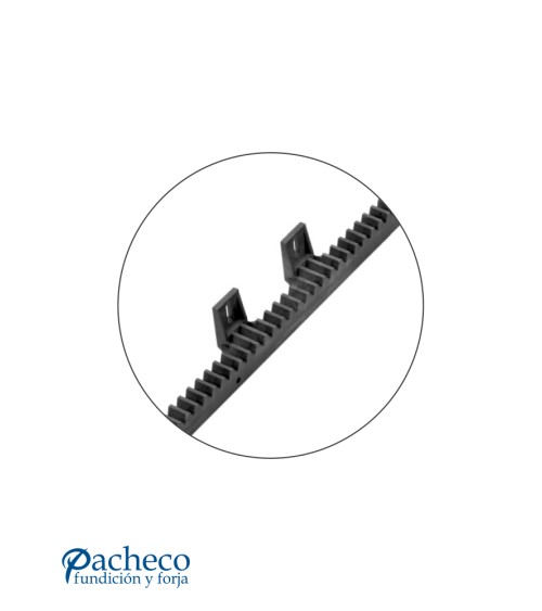 Cremallera para atornillar/soldar  para puerta corredera