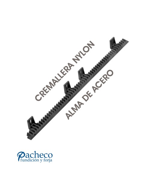 Cremallera para atornillar/soldar  para puerta corredera