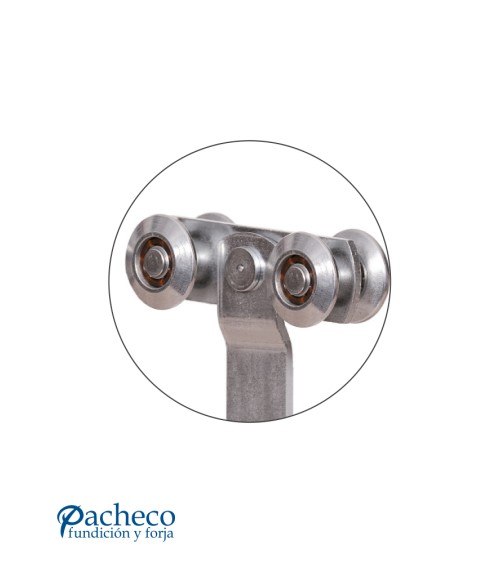 Rollapar colgadero doble U-40 para puerta corredera colgada