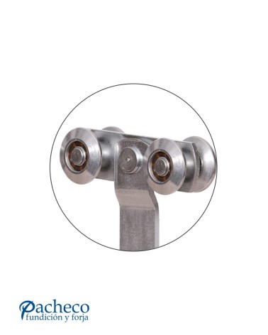 Rollapar colgadero doble U-40 para puerta corredera colgada