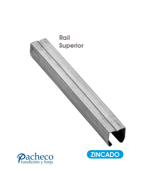 Rail superior U-40 para puerta corredera colgada Rail superior U-40 para puerta corredera colgada