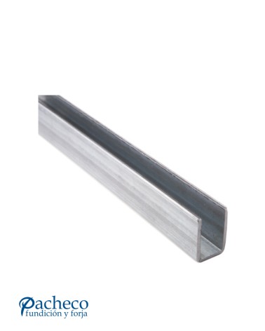 Raíl inferior U-19 para puerta corredera colgada