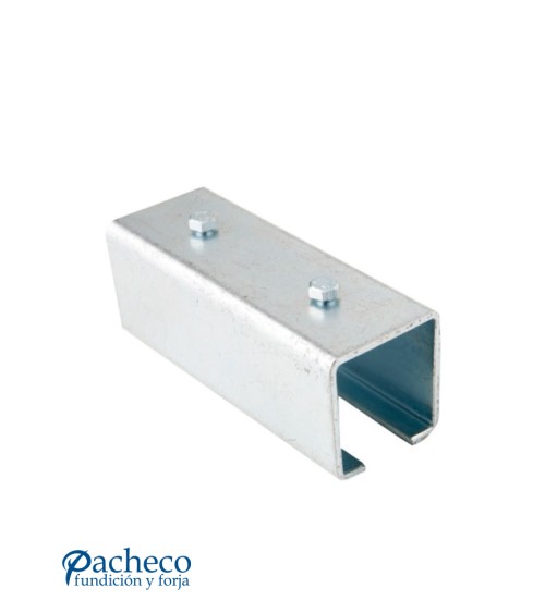 Empalme para raíl U-30 para puerta corredera colgada