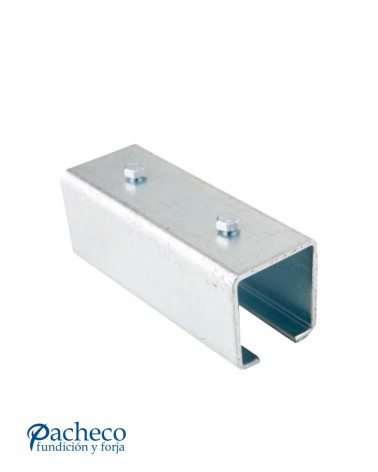 Empalme para raíl U-30 para puerta corredera colgada