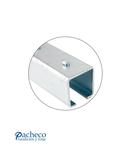 Empalme para raíl U-30 para puerta corredera colgada