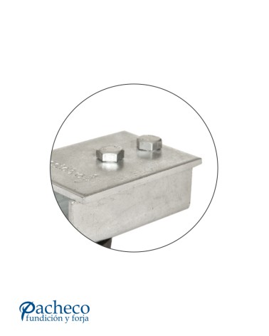 Tope rail U-60 para puerta corredera colgada