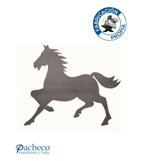 Silueta Caballo  en Chapa de Hierro para Decoración