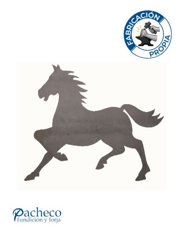 Silueta Caballo  en Chapa de Hierro para Decoración