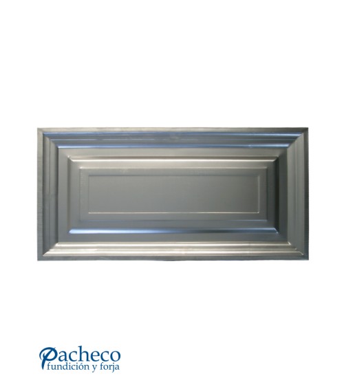 Cuarterón de Chapa de Hierro Rectangular con Diseño Clásico para Puertas Metálicas