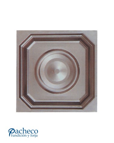 Cuarterón de Chapa de Hierro con Doble Aro Abombado para Puertas Metálicas