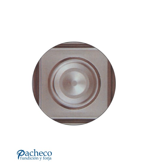 Cuarterón de Chapa de Hierro con Doble Aro Abombado para Puertas Metálicas