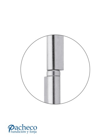 Pernio perfil gota con rodamiento axial para puerta metálica