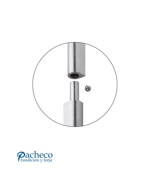 Pernio perfil gota regulable para puerta metálcia