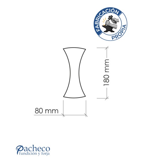 Celosía de hierro patrón lazo para cerramientos modernos y protección exterio
