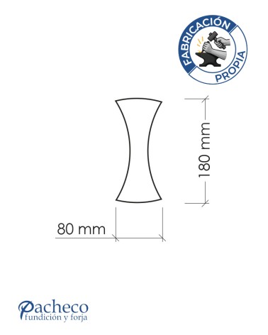 Celosía de hierro patrón lazo para cerramientos modernos y protección exterio