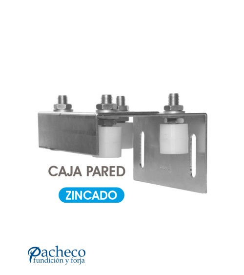 Cajas de poleas guía regulable a pared para puerta autoportante