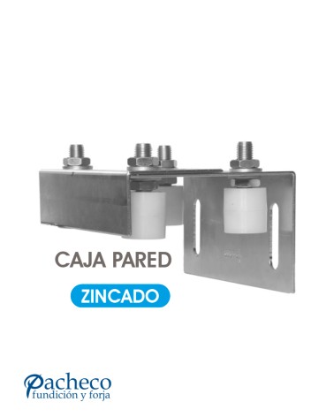 Cajas de poleas guía regulable a pared para puerta autoportante